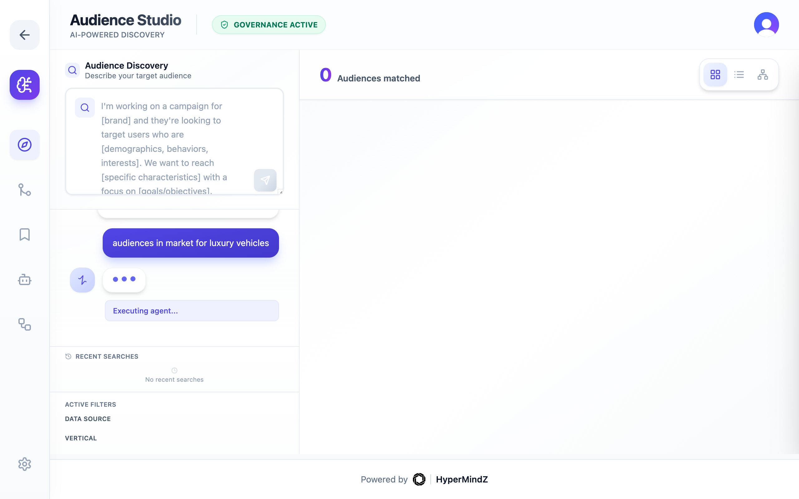 Audience Planner Builder Interface